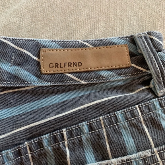 GRLFRND Cindy High Rise Cut Off Short Taffy Stripe Revolve 25 - Picture 6 of 6